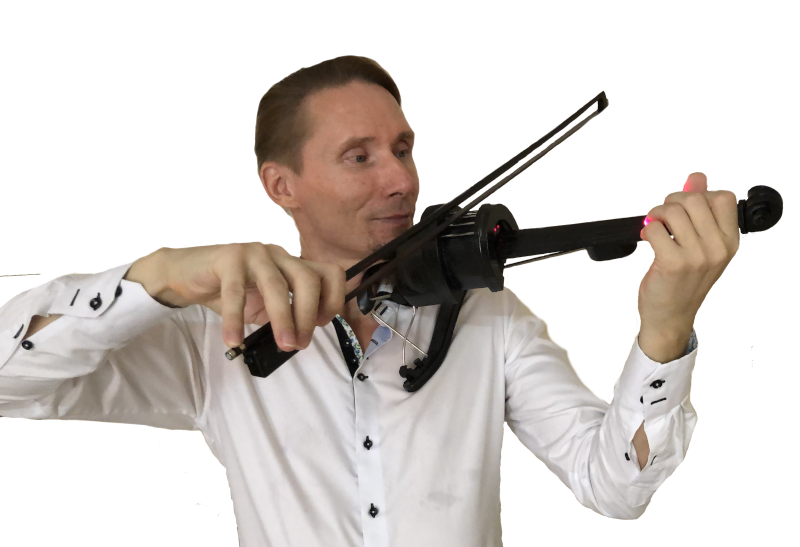 Скрипач с Laser Violin